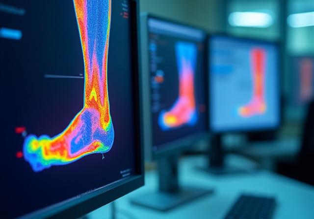 Számítógépes talpnyomás mérés kijelzője